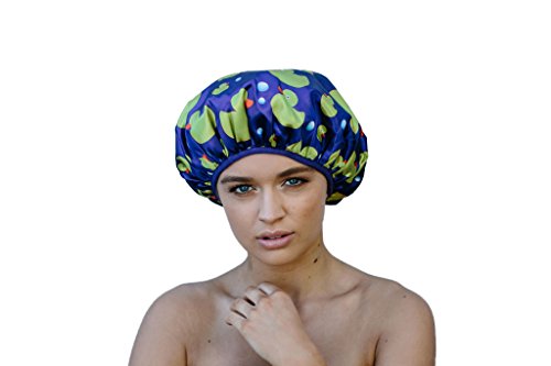 Dilly's Collections Shower Cap - triple layer with extra preoteciton - saves the blow wave - durable - resuable - duck design
