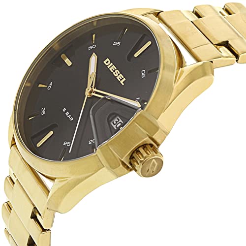 Diesel-Herren-MS9-Dreizeigerdatum-44-mm-Gehaeusegroesse-Edelstahluhr