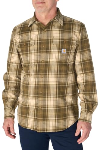 Image of Carhartt Men's Hubbard Loose Ls Plaid Shirt