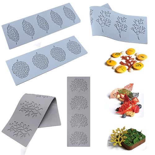 Kit 3-en-1 Moules Et Tapis En Silicone Pour Pâtisserie - Motifs Dentelle Pour Gâteaux, Chocolat, Fondant - 2