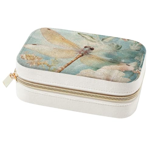 Boîte à bijoux libellule blanche, cadeau poétique pour filles