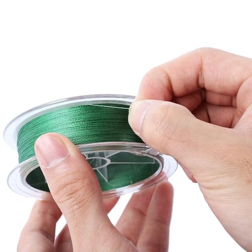 Proberos® Strong Durable 0.45mm 70LB 100M PE 4 Strands Monofilament Braided Fishing Line Angling Accessory (Green, Max Tension 31.7KG) (Green)
