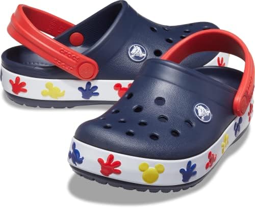 Crocs Kids' Mickey Mouse Light Up Clog | Disney Light Up Shoes, Navy/White, 6 Toddler | Image 5