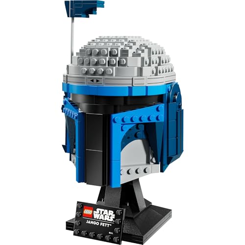Image of LEGO Star Wars Jango Fett Helmet, Buildable Model Kit for Adults 75408