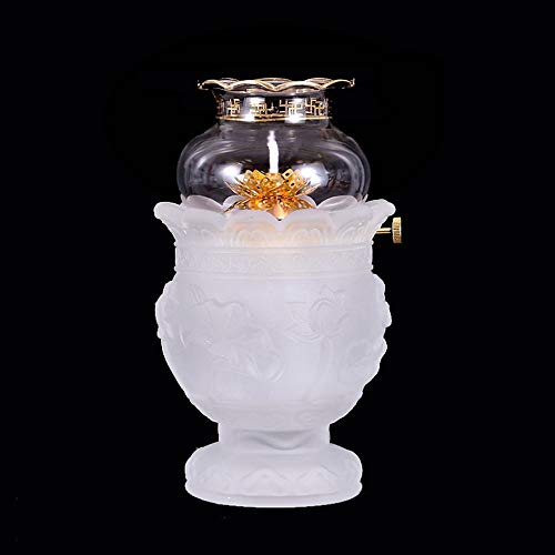 Modenny Mantequilla luz de la lámpara de queroseno de seguridad clásica lámpara de aceite Corte de suministro eléctrico de emergencia casa de antigüedades de la lámpara for Buda Luz Puntales de la ven Cover