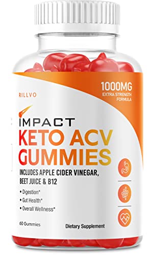 Impact Keto Gummies Advanced Formula Impact Keto ACV Gummies Apple Cider Vinegar (60 Gummies)