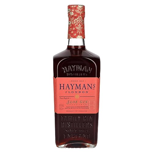 Hayman‘s Sloe Gin 26% Vol.| Schleehengin|Hayman's of London|Angenehme Wacholder- und Kräuteraromen mit einer bitter-süßen Fruchtigkeit|Gin Masters Gold Award | 700ml