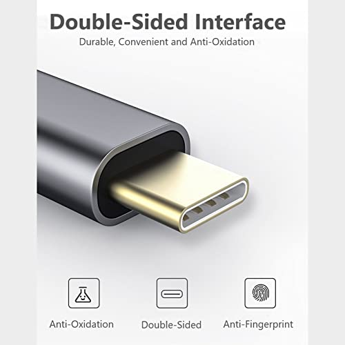 Adattatore USB C A RJ45 Gigabit Ethernet Con Ricarica PD 60W E 2 Porte USB – Plug And Play, In Lega Di Alluminio - 2
