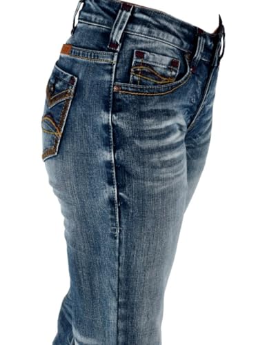 Cowgirl Tuff Western Jeans Womens Firecracker Medium Wash JFIRER3