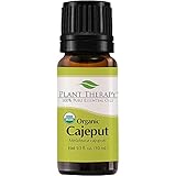 Plant Therapy USDA Certified Organic Cajeput Essential Oil 100% Pure, Undiluted, Therapeutic Grade 10 ml (1/3 oz)
