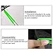 Bike Spoke Reflectors Bicycle Wheel Spoke Warning Reflector Cycling Reflective Strips 48PCS Green Bicycle Spoke Reflective Strip Cycling Wheel Reflector Bike Warning Strip Clip Tube Bicycle Wheel SPO