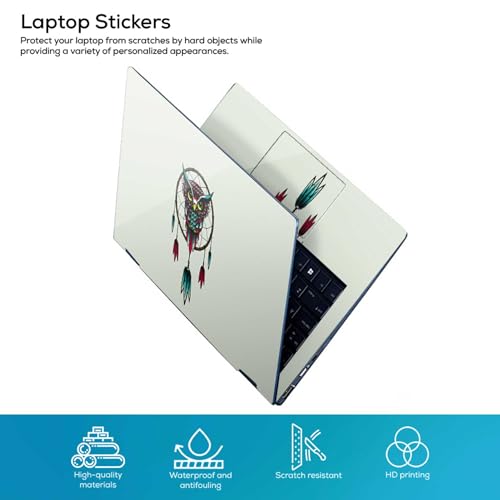 Image of Galaxsia Owl Art Full Body Vinyl Laptop Skin /Sticker /Cover Upto 15.6 Inches Laptops Laminated-Removable-HD Quality Compatible for Hp-Dell-Sony-Lenovo-Asus etc.(15x10 Inches)