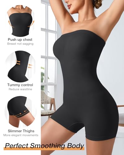 Image of Strapless Shapewear for Women Seamless Shapewear Tummy Control Strapless Bodysuit