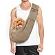 Classycoo Hundetrager für kleine Hund - Atmungsaktive Mesh Tasche für Haustier, Reise Katzen Tragetasche - Hundetragetasche mit Tasche, Integrierte Sicherheitsleine - für 8kg Haustier (Khaki)