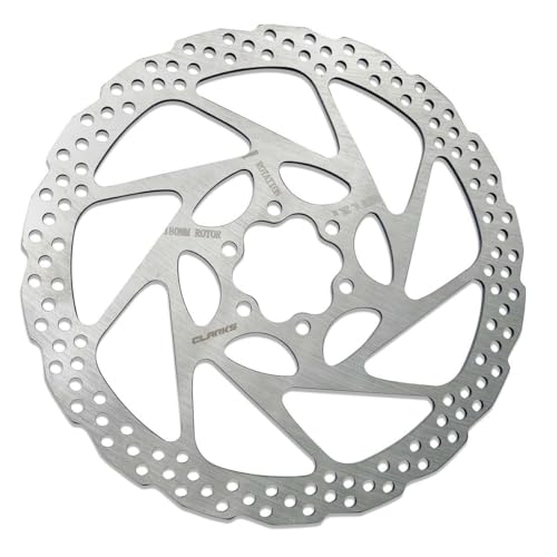 Clarks Cycle Systems CL-027 E-Bike Rotor Silver 180mm Disc Brake Rotor, Silver, 180mm