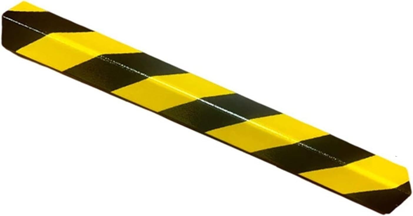 Self-Adhesive Corner Guards for Walls - PU Yellow Black Strip Wall Edge Bumper Protectors for Garage Parking Lot - Durable Wall Corner Protectors, Safety Edge Protectors