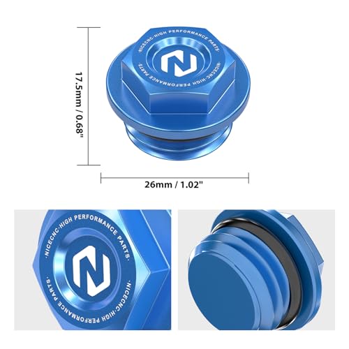 Image of NICECNC Motorcycle Engine Tank Cover Plug Cap Universal Compatible with Honda CRF150R 2007-20 CR125R 1990-07 CR250R 90-07 CRF250R 04-17,Compatible with Yamaha YZ80 85 1998-20 YZ250 99-22,See Fitment