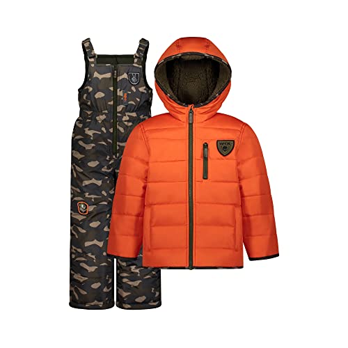 Boys' 2-piece Heavyweight Camo Print Bib Snowsuit Set
