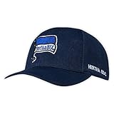 gebogenes Schild Hertha BSC Berlin Basecap Logo Navy, Kappe, Cap, Schildmütze- Plus Lesezeichen I Love Berlin