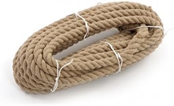 Natural Jute Rope 20mm / 20m Twisted Garden Cord Boating Decking String