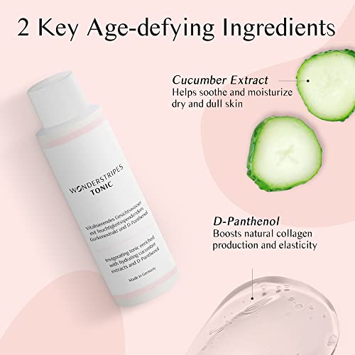Wonderstripes Toner For Face, Hydrating & Moisturizing Skin Care, Oil Remover, Night & Day Facial Toner, Healthy Glow For Women And Men, Paraben & Fragrance Free, For All Skin Types #TOP7