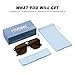 Fozono Retro Aviator Sunglasses for Women Men Trendy Classic Square 70s 80s 90s Vintage Shades Double Bridge Aviators FZN813 Black/Brown