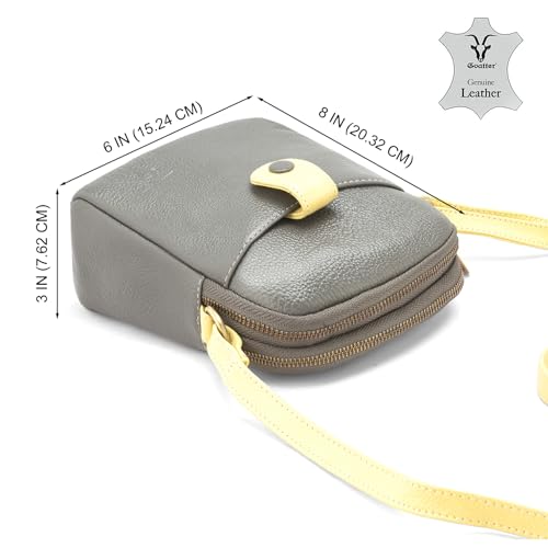 Image of Goatter Genuine Leather Small Sling Cross-Body Bag For Girls And Women's