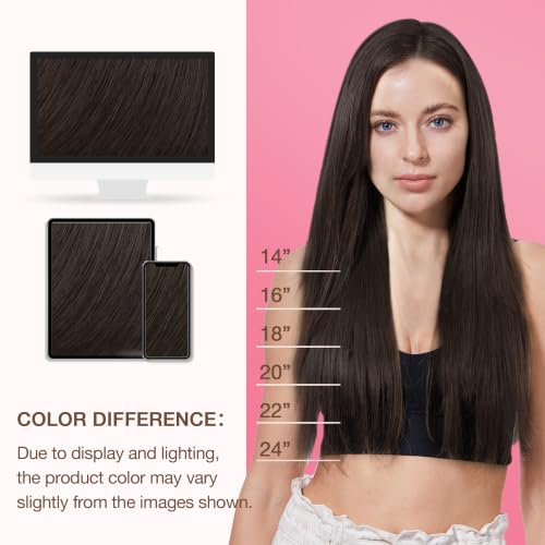 Image of GOO GOO Genius Weft Hair Extensions Human Hair Invisible Blend Flat Weft