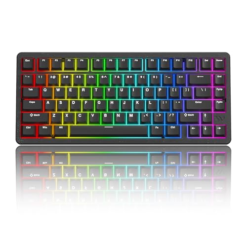 Amazon | Womier SK75 ゲーミングキーボード アルミ合金 75%無線