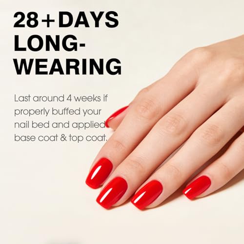 Image of CANNI 9ml Neon Orange Gel Nail Polish, High Gloss UV LED Soak Off Gel