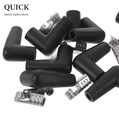 Tapas de bujía de 90 grados Zerodeko en silicona y cobre para reparación eléctrica automotriz 3