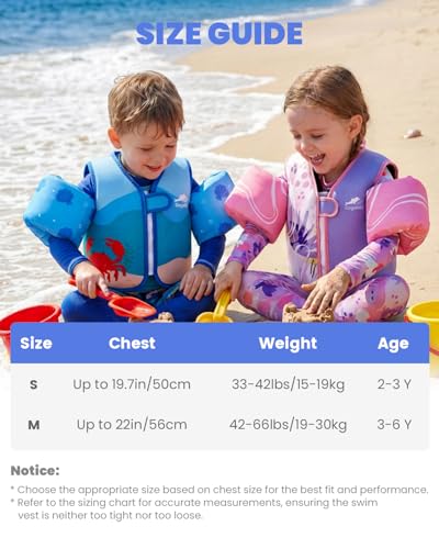 Image of Gogokids Puddle Float Jumper 33-66 Pounds, Toddler Swim Vest Kids Floaties