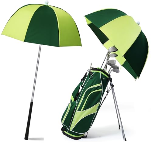 Teyva Daily 2 Pack Golf Bag Umbrella Golf Club Umbrella Flex Spring Top Telescoping for Rain Protection 54 Extended 36 Collapsed Shaft with Rubber Grip