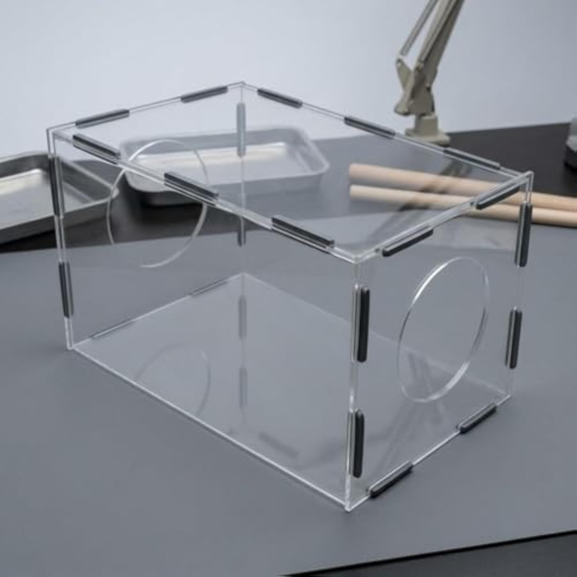Transparent Rectangular Acrylic Dust Cover Box