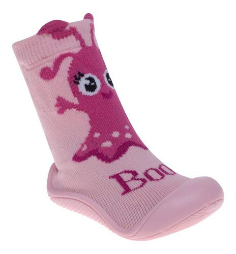 Meia Com Sola Comfort Lúdica Pimpolho Tamanho:19;Cor:Rosa