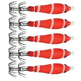 Leurres pour Pêche en Mer | 5 Appâts Phosphorescents De Pêche | Leurres De | Silure, Bar, Truite, Perche, Eau Salée, Kayak, Bateau, Rivière, Lac