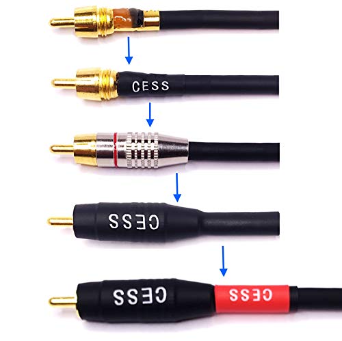 Cess-075-6I Heavy Duty Waterproof Rca Cable, Phono Male To Male (6 In) #TOP2