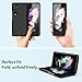 ZHCIHO for Samsung Z Fold 4 Case, Skin Design Slim Z Fold 4 Cases, Lightweight Samsung Galaxy Z Fold4 Cover with Shockprooof Protection, Hard PC Fold4 Phone Case with Scratch Resistance Black