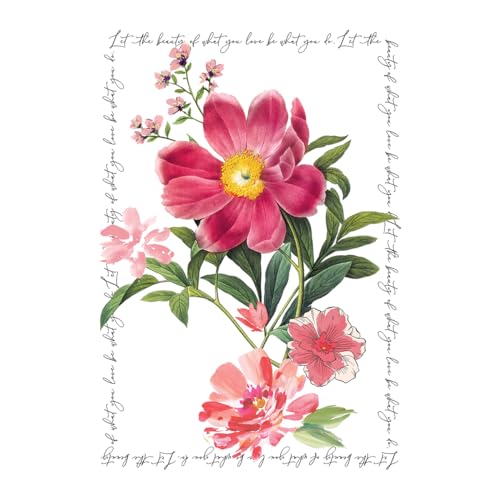 Image of Punch Studio Blank Note Cards with Envelopes, Embossed Accents and Textured Box for All Occasions - 5 inch x 3.5 inch each, Set of 10 Cards - Peony (50419)
