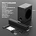 TV Surrounds Sound Bar Subwoofer, Home Theater Surround Sounds Bar, Sound Bars Bluetooth Surround Speakers 2.1ch HDMI AUX OPT Home Audio Surrounds Sounds System TV PC Game Music/Movie/News, Black