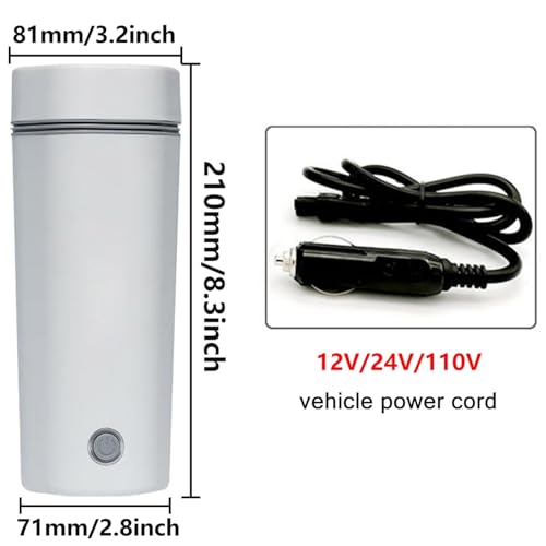 Tetera Eléctrica Portátil de Viaje de Acero Inoxidable 350ml miniatura 6