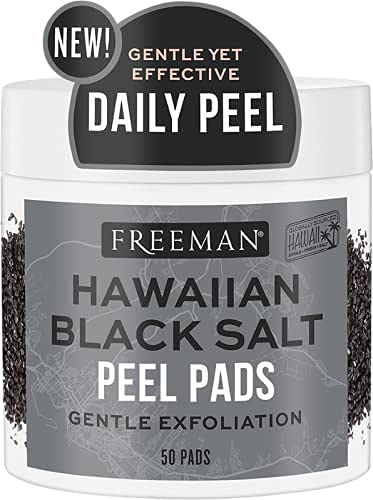 Hawaiian Black Salt Peel Pads Gentle Exfoliation