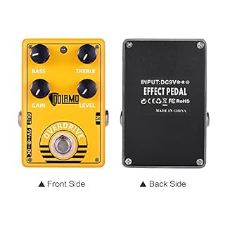 Pédale d39,HUIOP Pédale d’effet guitare D-8 Overdrive avec commandes de niveau de Gain des aigus graves et conception True Bypass pour guitare électrique,effet - Les Beatles, Paul McCartney, John Lennon, RIngo Starr, George Harrison Pédale d39,HUIOP Pédale d'effet guitare D-8 Overdrive avec commandes de niveau de Gain des aigus graves et conception True Bypass pour guitare électrique,effet – Image 3