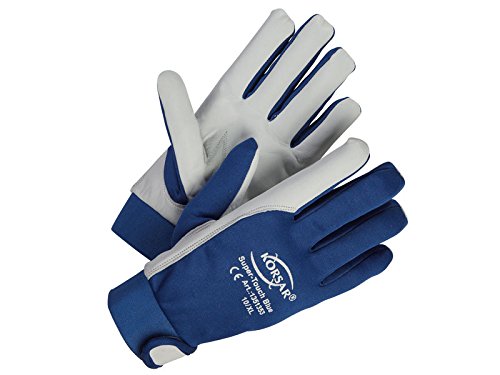 Korsar Super-Touch - Guantes mecánicos (6 pares, tamaño 10, talla XL, piel)