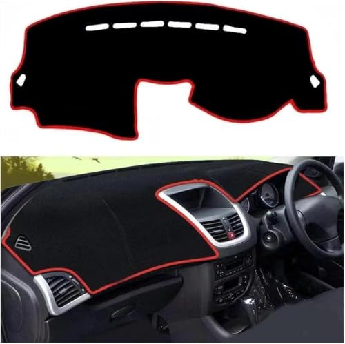 Tapis de tableau de bord Peugeot 207 2010 2011 2012 pare-soleil et accessoires intérieur