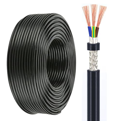 Câble de signal blindé RVVP 3x0.3 mm² anti-interférence pour transmission 20m