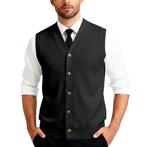 Chaleco de punto masculino ideal para oficinas modernas y tardes de primavera