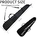 KOKKOYA Shotgun Rifle Soft Gun Case for Rifles and Shotguns with Scopes 49 Inches Black 600D Water-Resistant Nylon with Molle Zipper Shoulder Strap for Hunting Shooting Storage