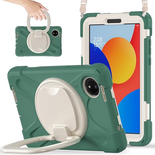 Coque Redmi Pad SE 8.7 antichoc avec béquille rotative 360° et dragonne intégrée