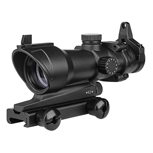 Hunting Riflescope ACOG Type 1x32 Red/Green Illuminated Rifle Sight Scope With 20mm Mount